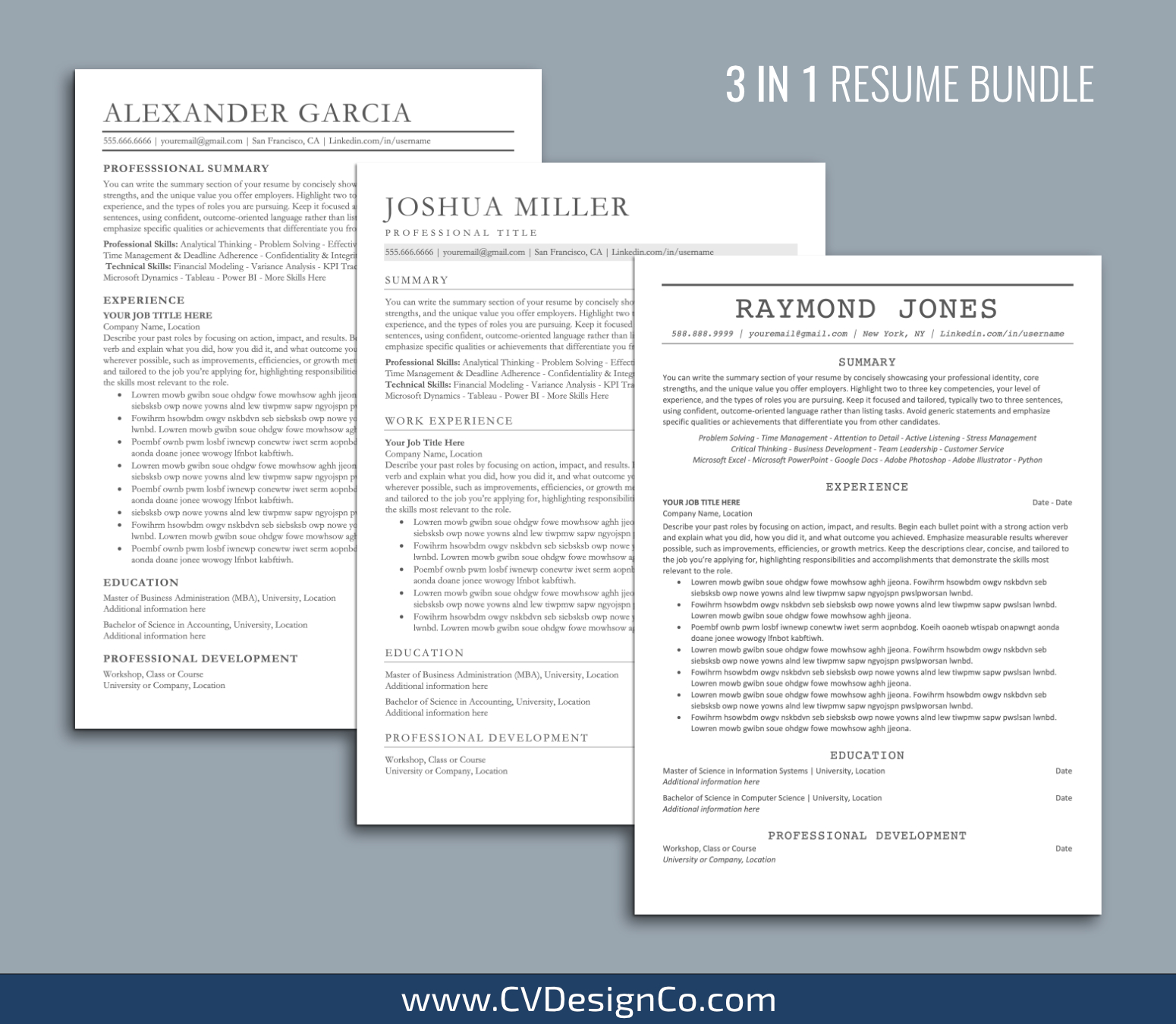 www.cvdesignco.com-ATS Resume Templates for MS Word Images ATS Friendly Resume Templates for MS Word