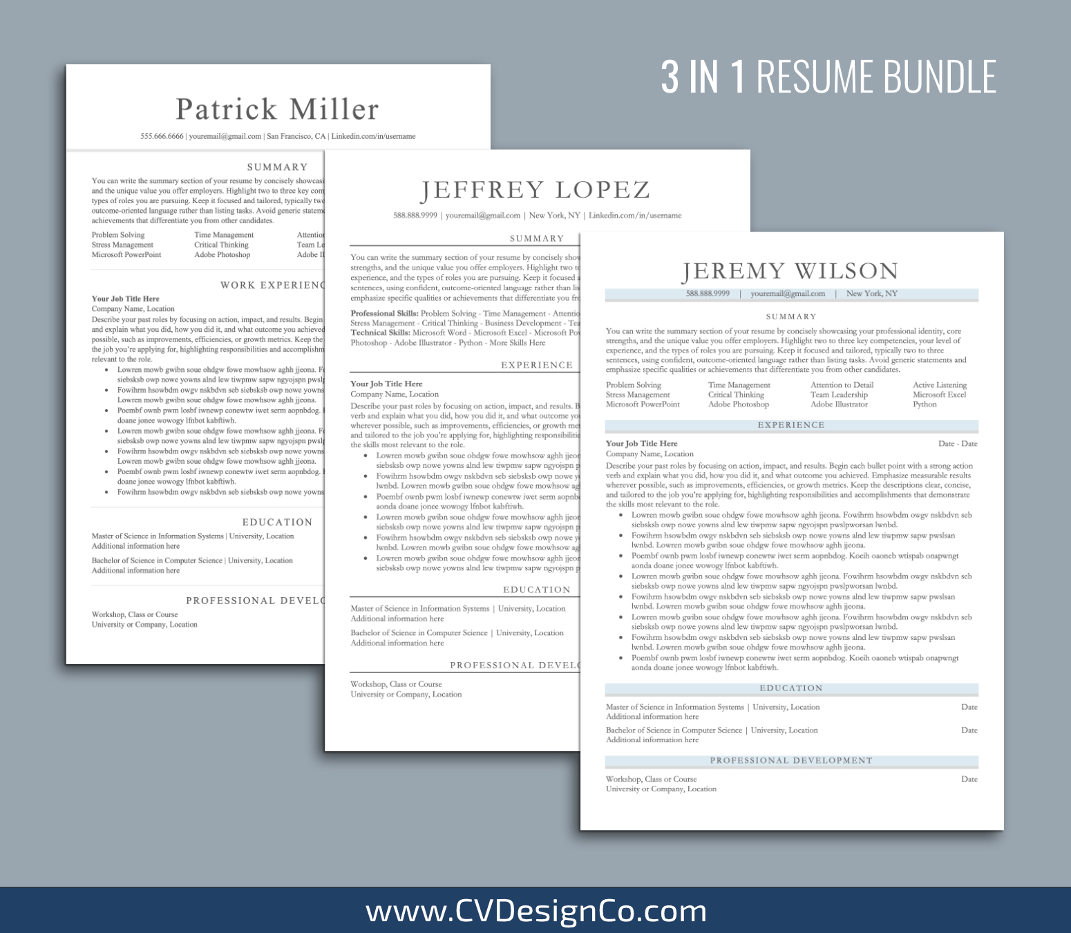 www.cvdesignco.com-ATS Resume Templates for MS Word Images ATS Friendly Resume Templates for MS Word