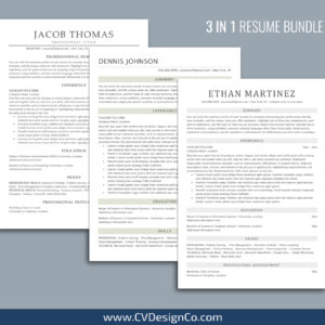 ATS Friendly Resume Templates for MS Word