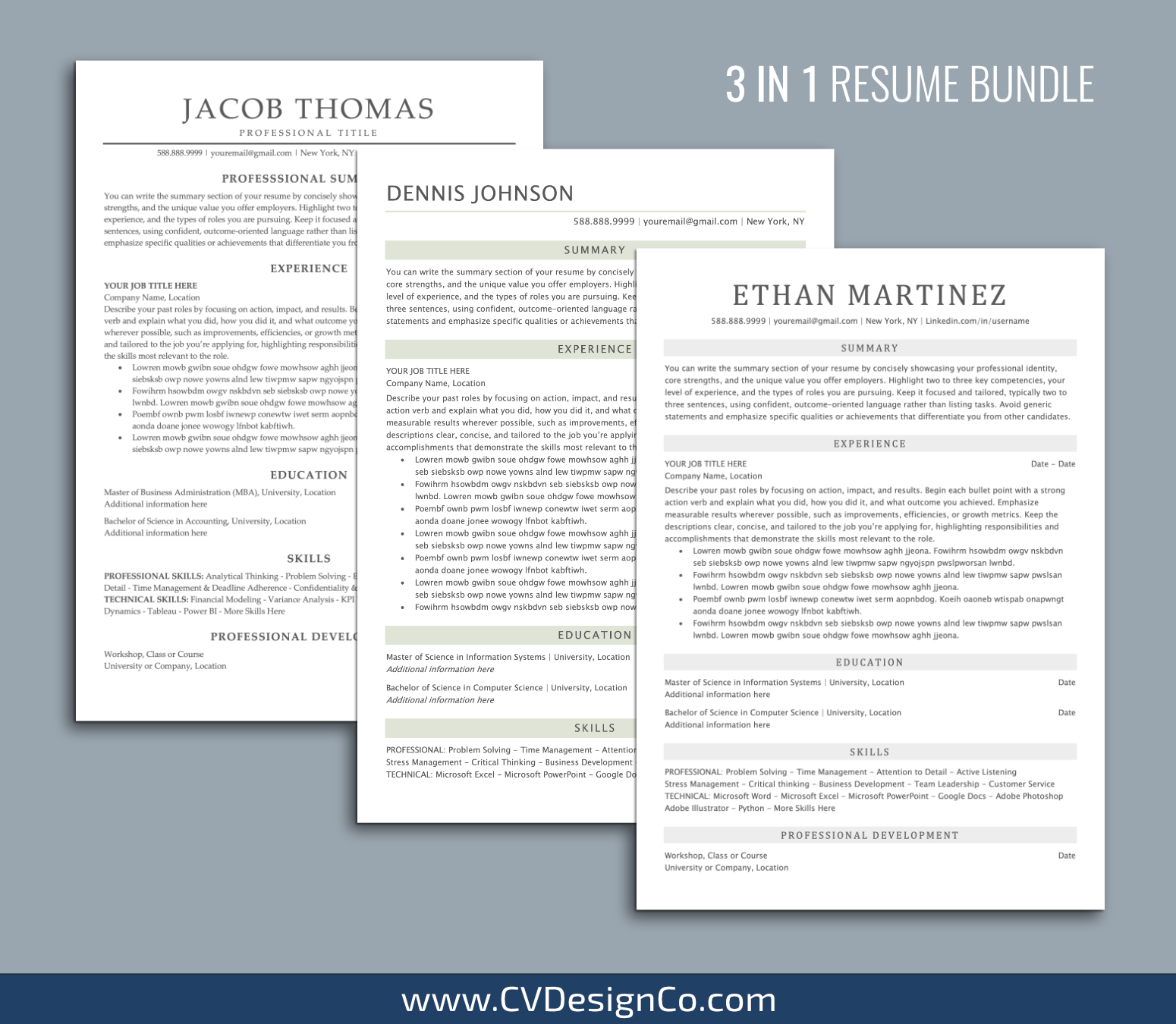 www.cvdesignco.com-ATS Resume Templates for MS Word Images ATS Friendly Resume Templates for MS Word
