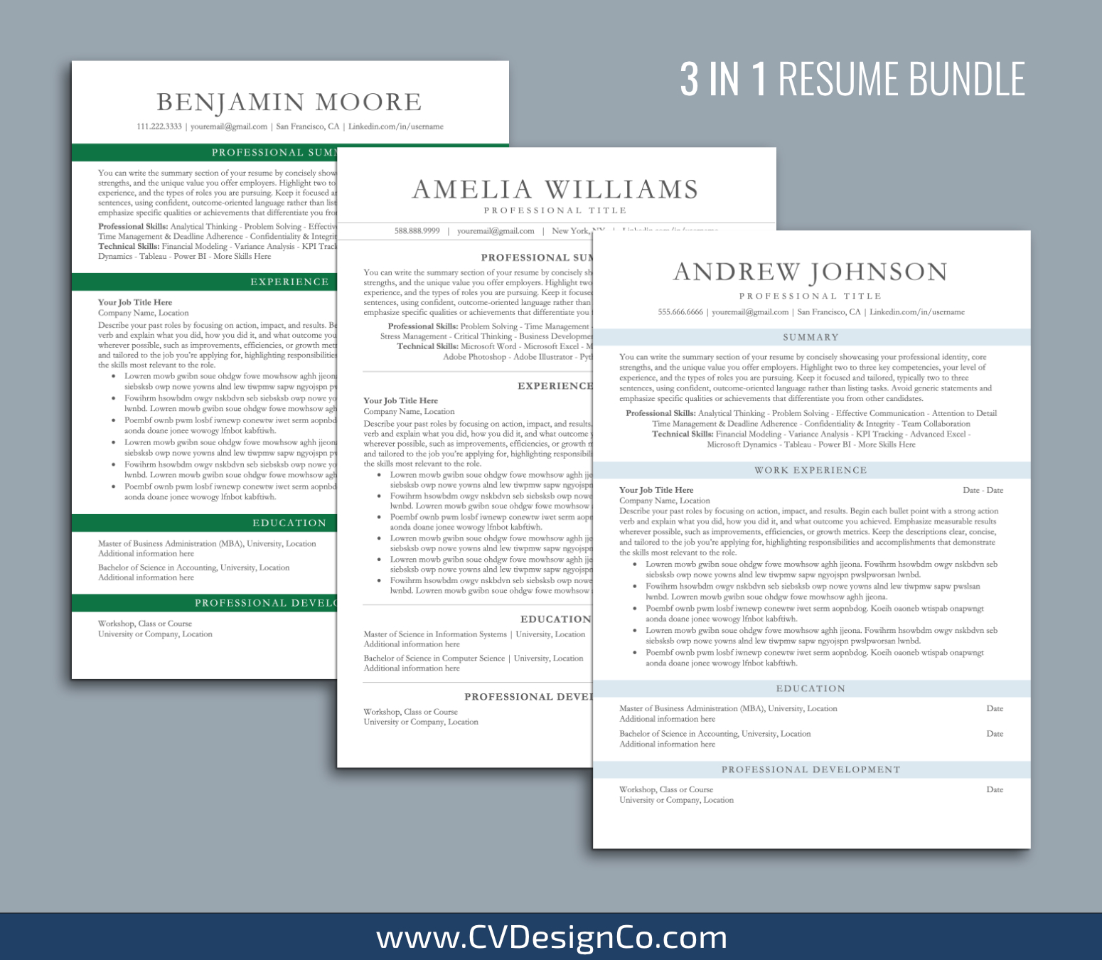 www.cvdesignco.com-ATS Resume Templates for MS Word Images ATS Friendly Resume Templates for MS Word