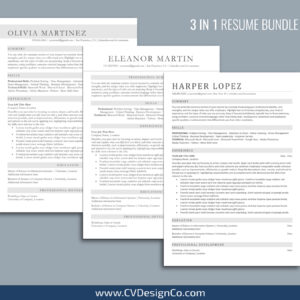 ATS Friendly Resume Templates for MS Word