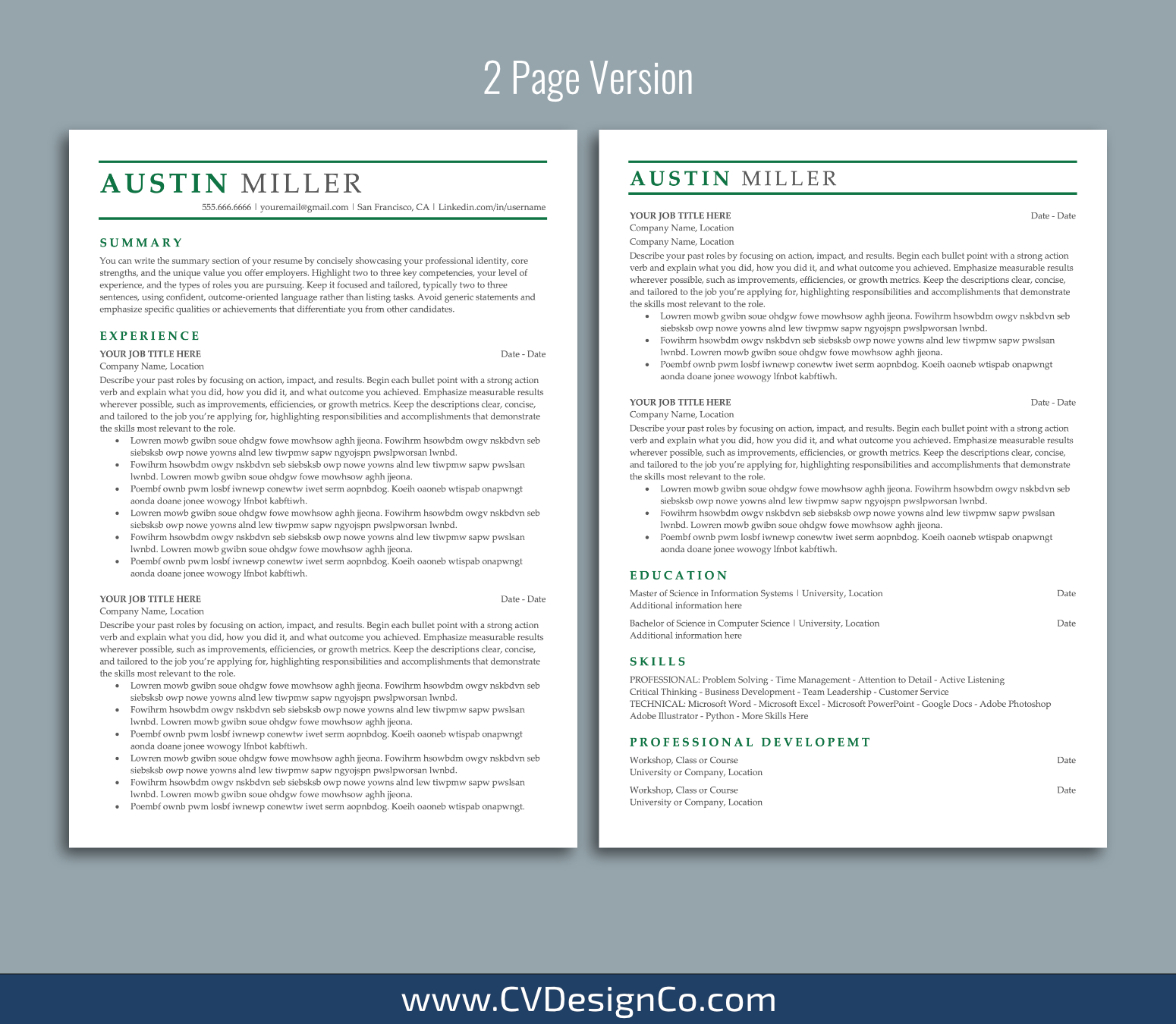 www.cvdesignco.com-ATS Resume Templates for MS Word Images ATS Friendly Resume Templates for MS Word