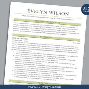 ATS Friendly Resume Templates for MS Word