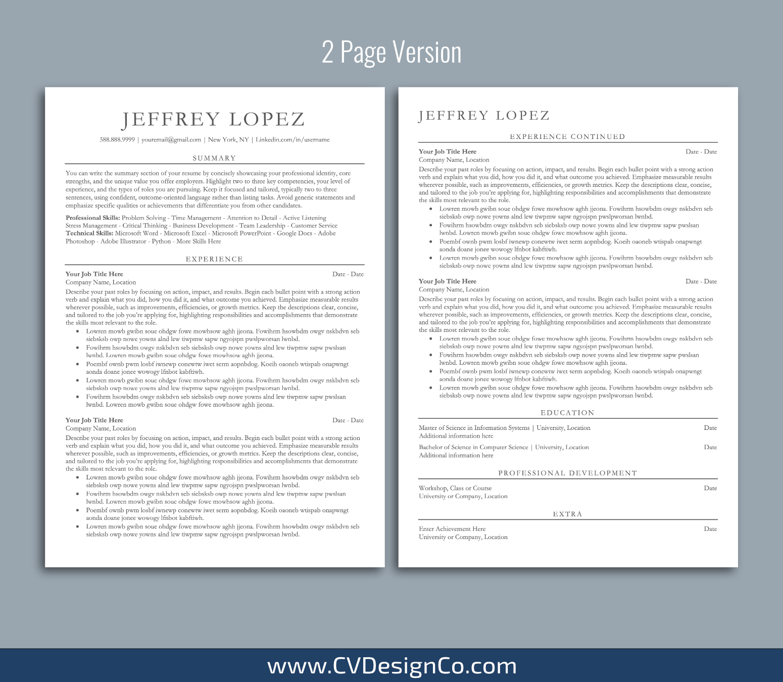www.cvdesignco.com-ATS Resume Templates for MS Word Images ATS Friendly Resume Templates for MS Word