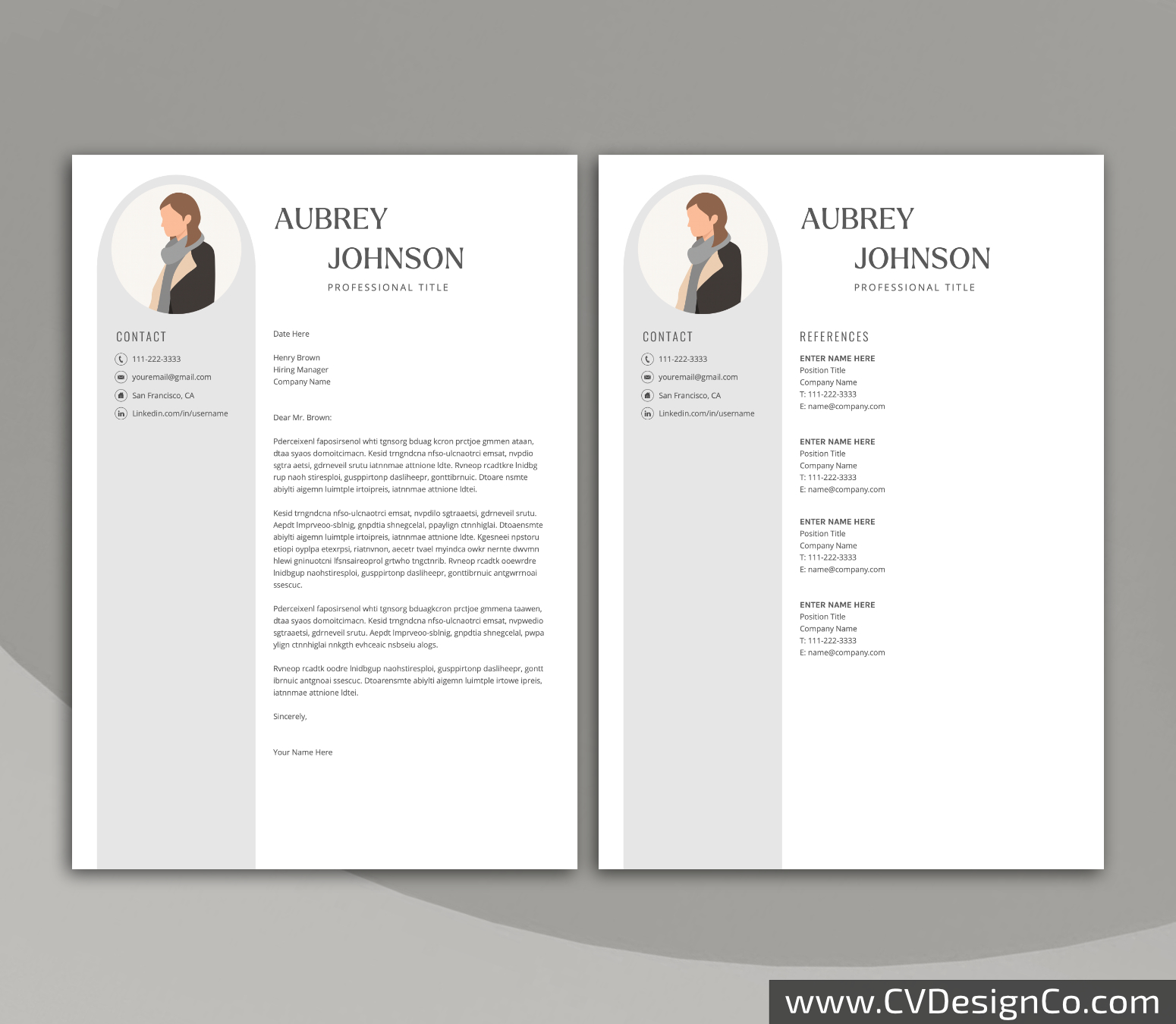 www.cvdesignco.com-Professional Resume Templates for MS Word ima Professional and Simple Resume Templates for MS Word Instant Download
