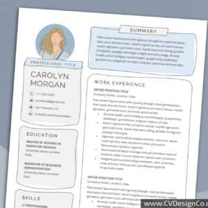 Professional and Simple Resume Templates for MS Word Instant Download
