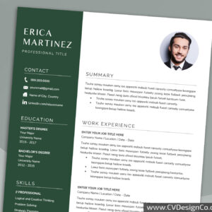 Professional and Simple Resume Templates for MS Word Instant Download