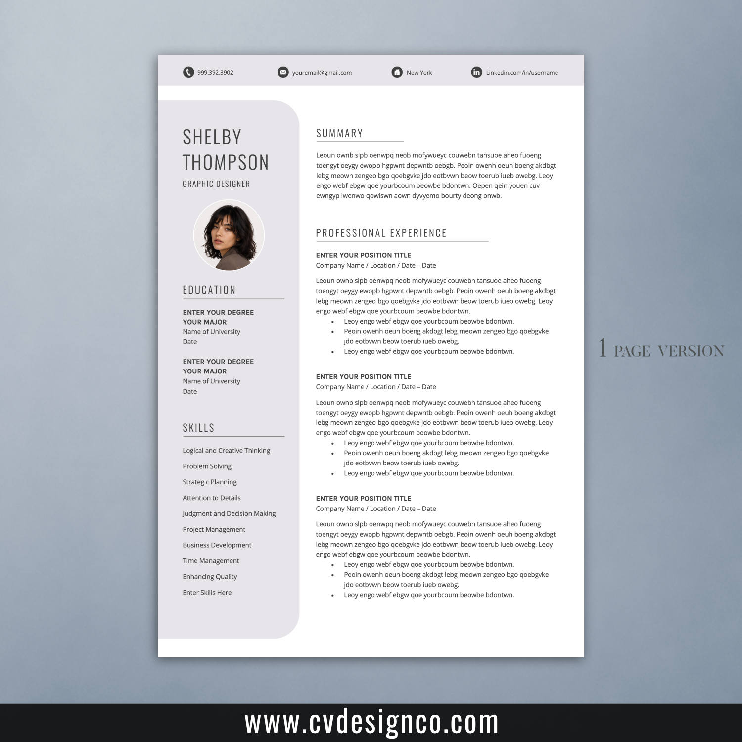 www.cvdesignco.com-4 in 1 CV Templates Bundle for Microsoft Word-Image-Shelby-1