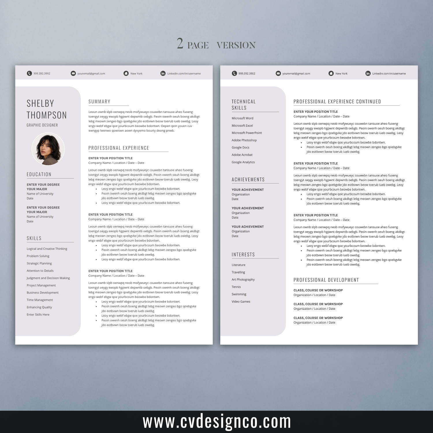 www.cvdesignco.com-4 in 1 CV Templates Bundle for Microsoft Word-Image-Shelby-2